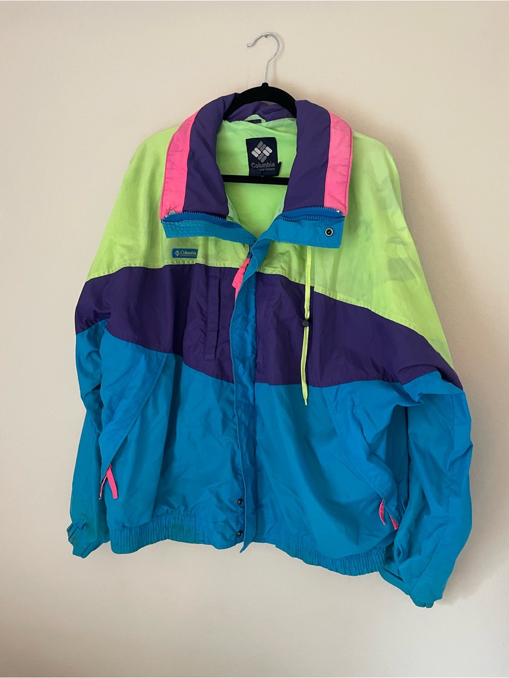 Vintage 90’s colorblock windbreaker size L
